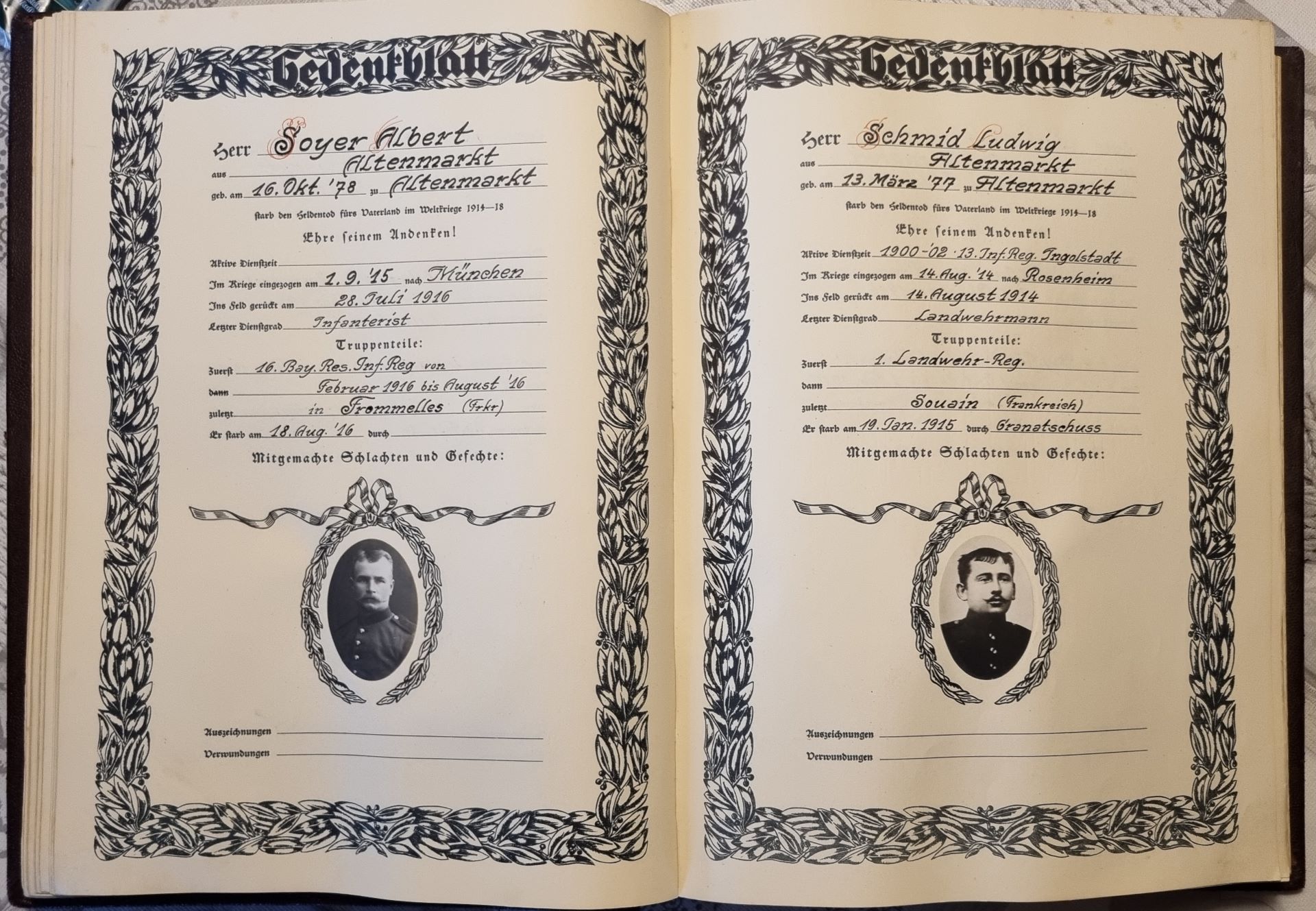 EK1 010 Gedenkblatt Soyer AlbertSchmid Ludwig 1920px